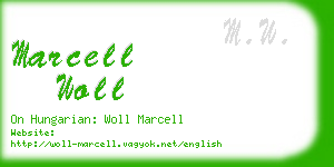 marcell woll business card